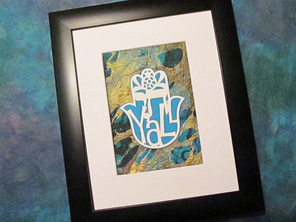 Chai Y'all Hamsa- Jewish Papercut Art