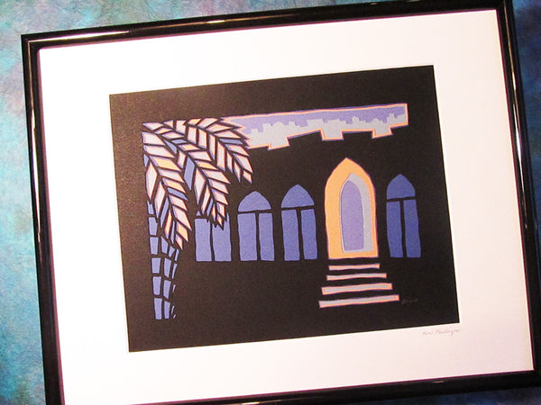 Z - Jerusalem at Night - Jewish Paper Cut