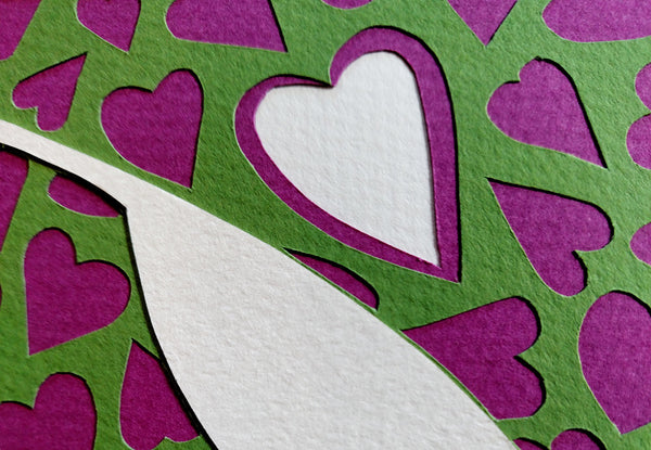 Love Your Neighbor Giraffe - Paper Cut Art